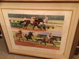 Julie Krone...Belmont Park..autographed print
