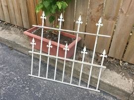 Architectural Salvage white Ornamental Iron...32-1/2" by 28-1/2"