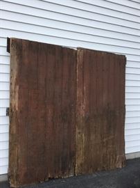 Reverse of barn doors