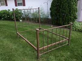 Antique iron bed