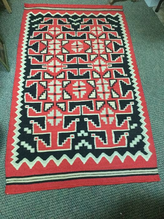 Navajo rug 62" x 35"
