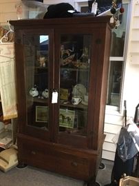 Large cabinet with glass doors