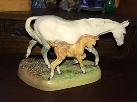 Early Royal Doulton mare and foul