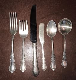 Reed and Barton sterling silver flatware set.