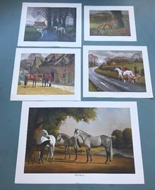 There are 5 different prints that she had made of her paintings.  All high quality ink and paper.  These are in runs of 500 for each different print.  Priced to sell $4.00 and $2.00 each.  Or the more you buy the cheeper they get.  Ready to frame or hang