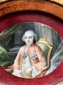Signed miniature date 1757