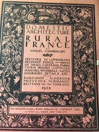 Interesting with lithographs of villages and homes in France.