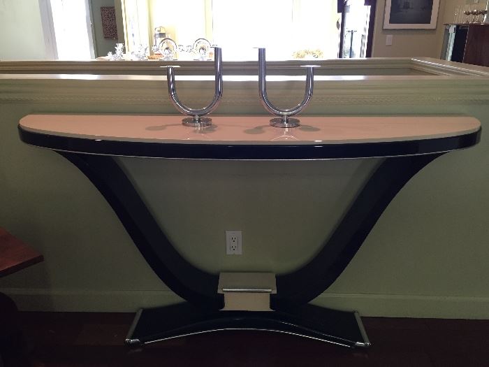 This Piece is Gorgeous !  Entry Art Deco U Table ( But you could put it anywhere......