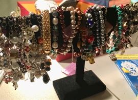 THREE tables full of jewelry