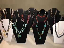 Hundreds of necklaces