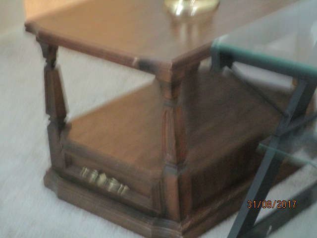 one of two additional end tables