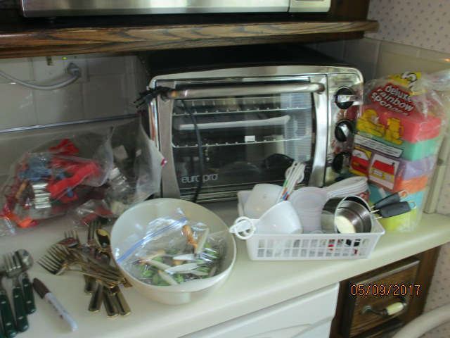 unused toaster oven with rotisserie 