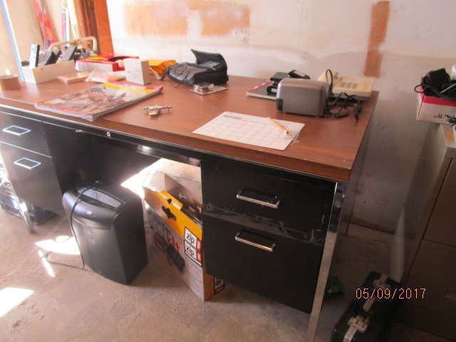 Metal office desk 