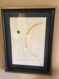 Haku Maki Wood block print also signed and numbered.  Beautifully framed and in excellent condition