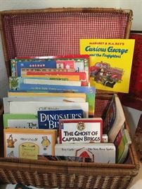 Basket of children's' books