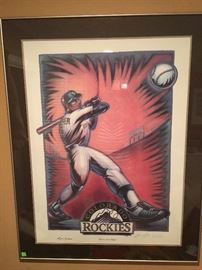 This Rockies print is signed and numbered
