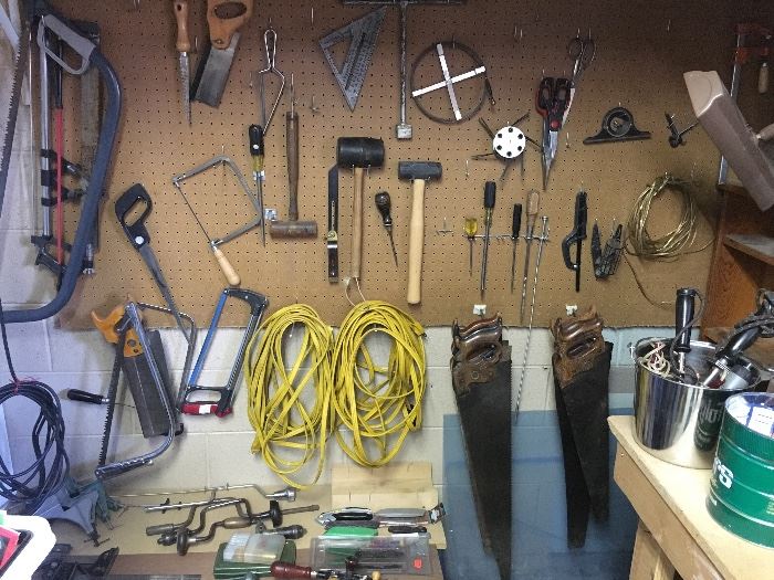 Organized shop with all the hand tools you need