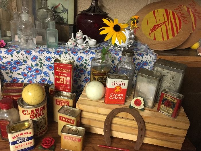 Vintage and antique tins