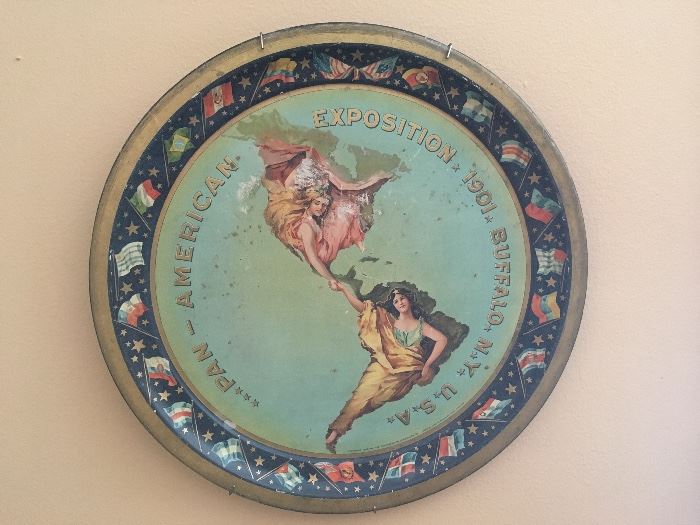 Pan American Exposition memorial tin plater in great condition form 1901