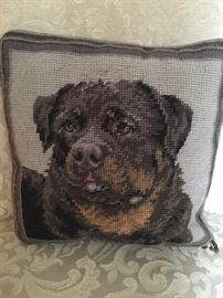 Who doesn't love a good needlepoint pup?
