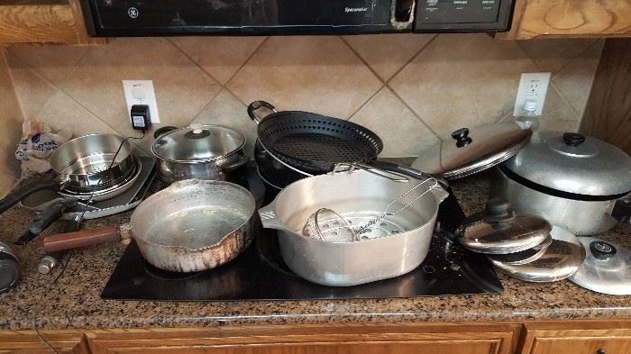 Pots and cookware.