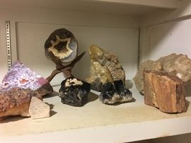 Geodes, fossils, minerals, etc.