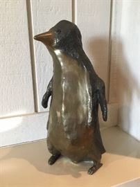 Bronze penguin by Betty Souder