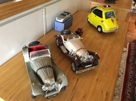 model cars, ships and planes