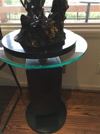 sold separately glass top table base