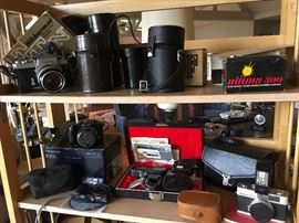 A collection of nice film cameras