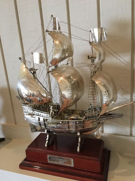 "The Mayflower" in solid silver. Firm at $1800. No half price.