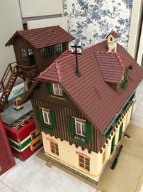 LGB train depot and houses