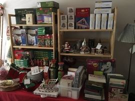 Chrismas lights, wreaths lots new unused