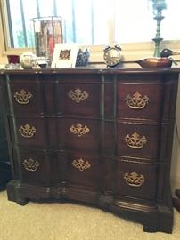 Mahogany dresser with batwing pulls by Drexel