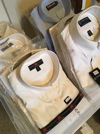 L size 17 neck new in package cotton dress shirts