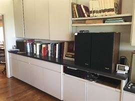 Hi end audio, electronics, coffee table books and volume sets