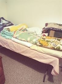 LINENS, Afghans, blankets, etc.