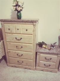 High Boy Dresser & Night Stand