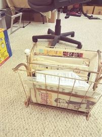 Brass Wire Magazine Rack