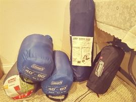 Coleman Sleeping Bags & Tent