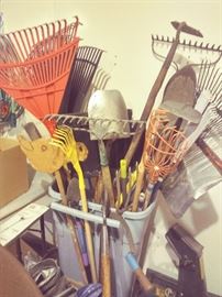 Rakes, Shovels, & other garden tools