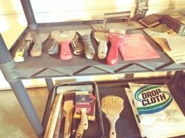 Paint Supplies, and putty knives