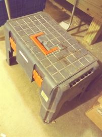 Combination Footstool/Bench Seat & Tool Storage Caddy