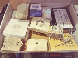 Lots of Home Security Components, Control Boxes, Cameras, Transformers, Motion Detection Sensors, etc.