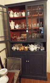 Great china cabinet full of glass 