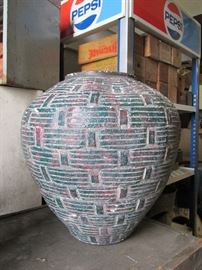 Large decorative pottery vase 