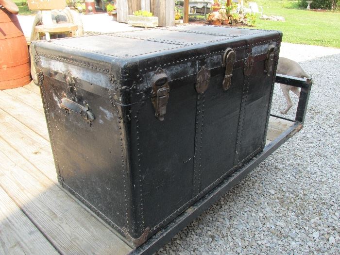 Large Antique steamer trunk