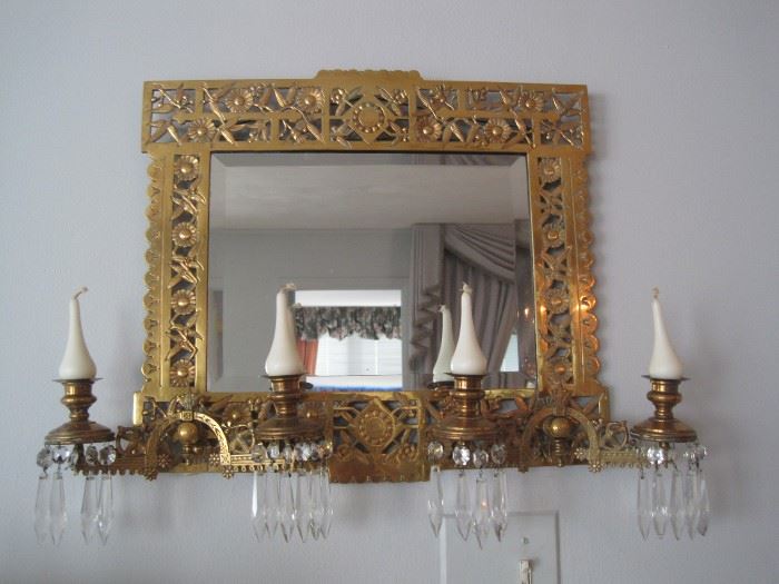 mirrored sconce