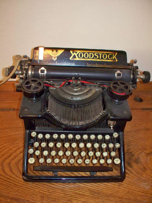 Woodstock Glass Key Typewriter