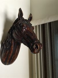 Large composite head of a horse